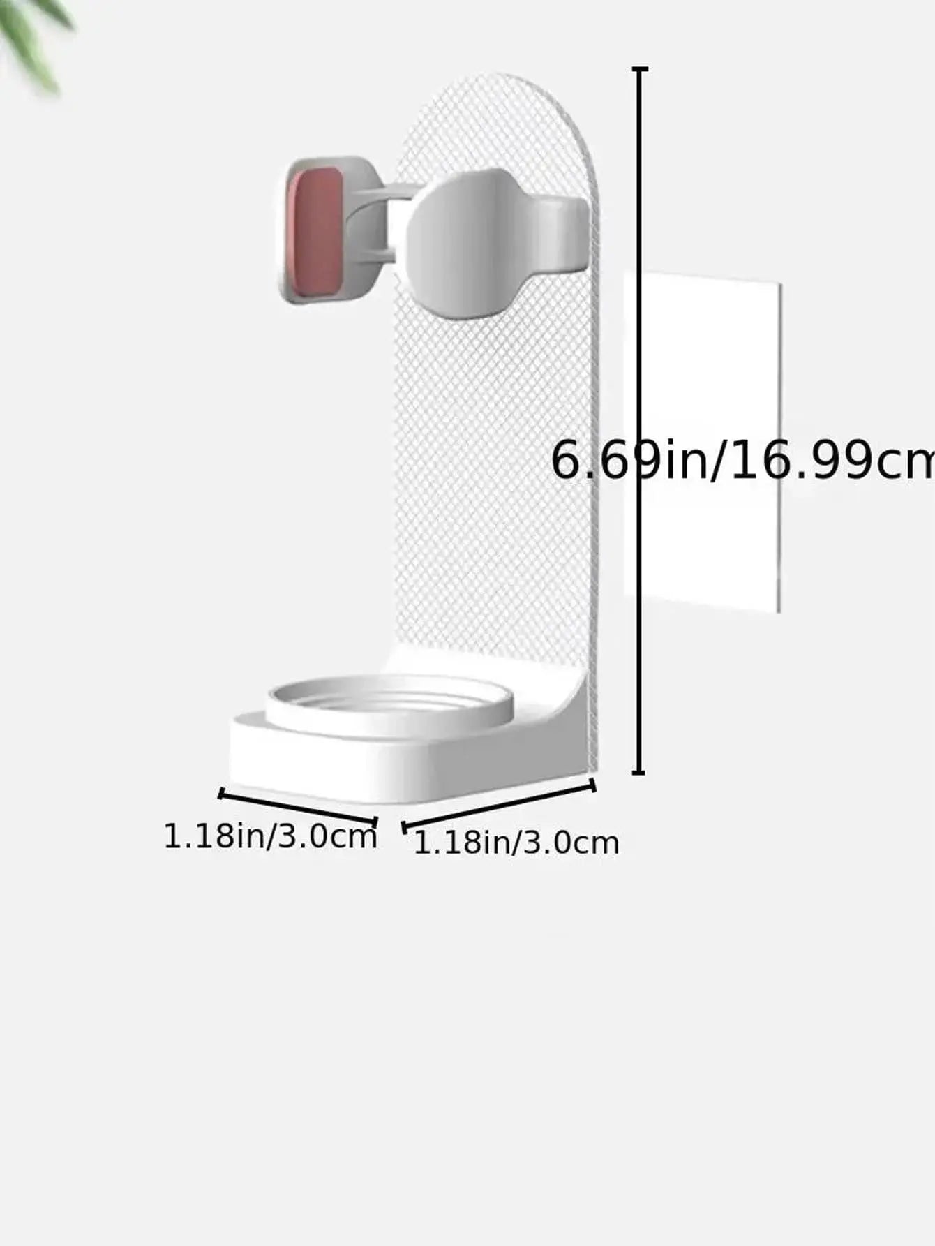 حامل فرشاة أسنان 4 قطع  مثبت على الحائط بدون حفر بحجم قابل للتعديل للاستخدام المنزلي