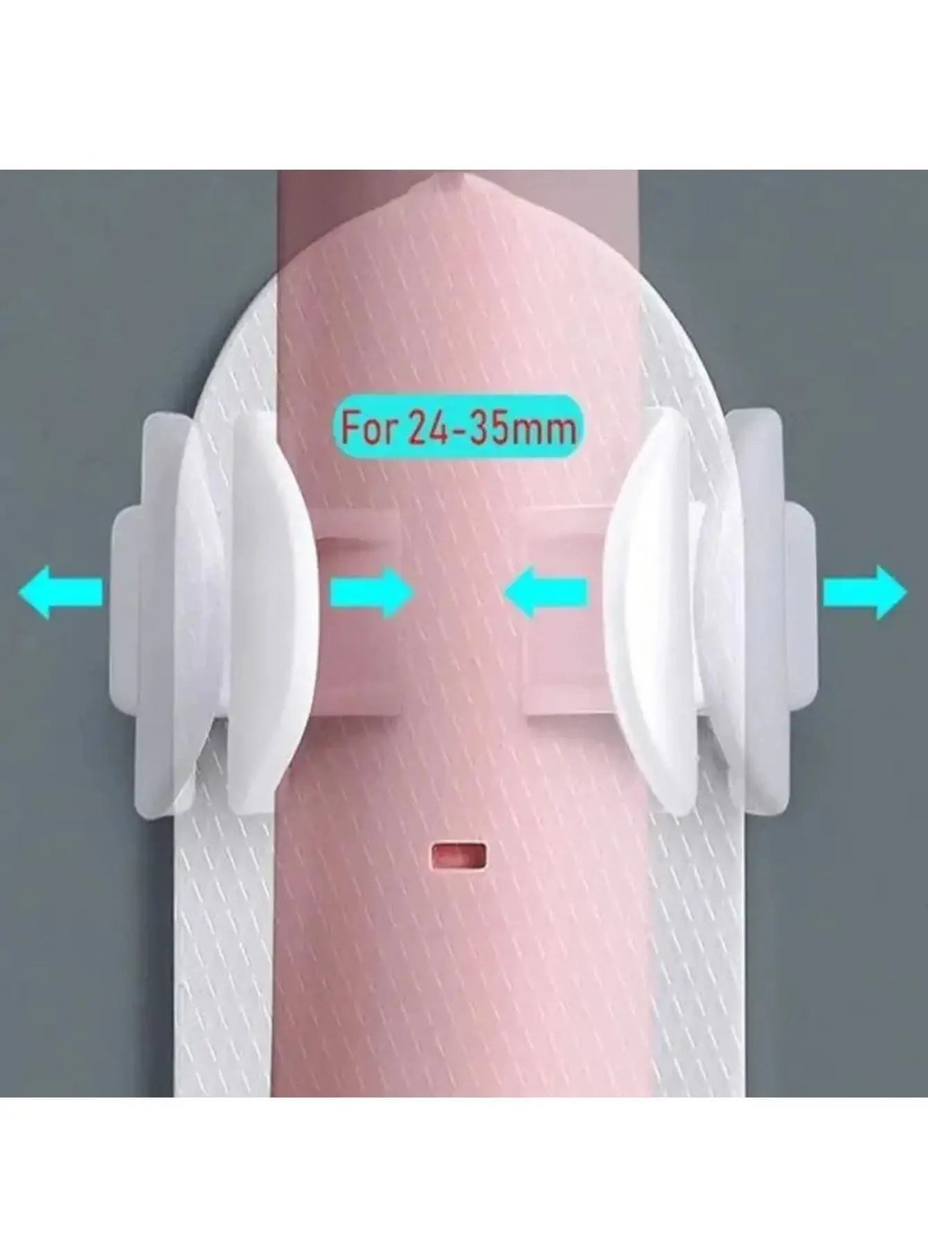 حامل فرشاة أسنان 4 قطع  مثبت على الحائط بدون حفر بحجم قابل للتعديل للاستخدام المنزلي
