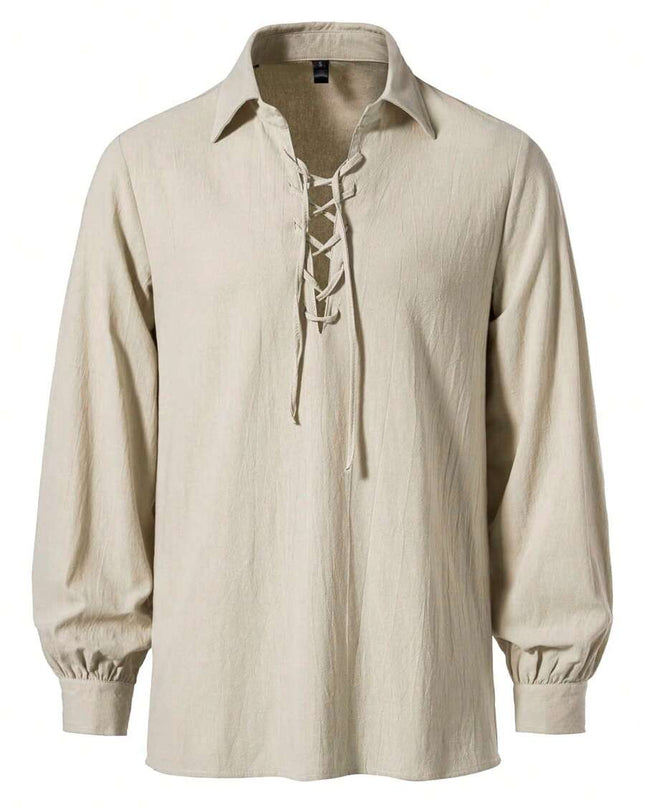 قميص رجالي برباط أمامي