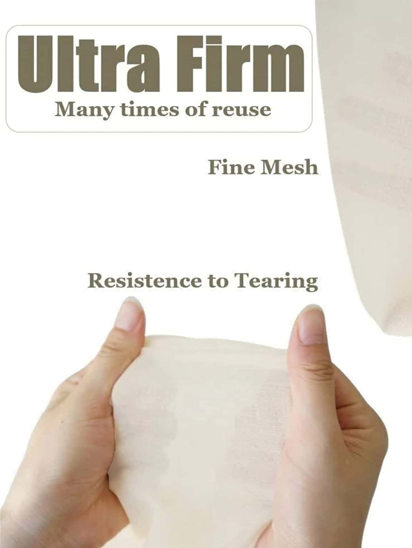 حقيبة حليب المكسرات وقطعة قماش للجبن قابلة لإعادة الاستخدام – قماش مسلين غير مبيّض 100%