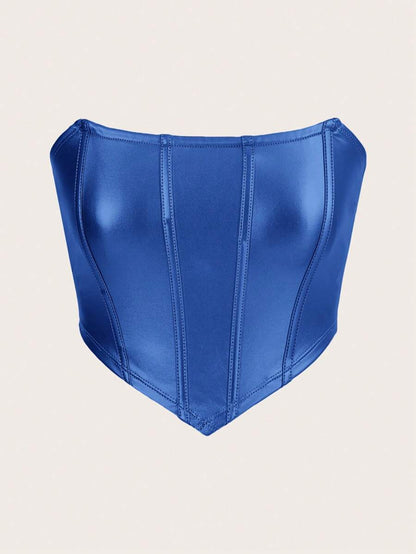 توب سادة كاجوال بحافة منديل من آيكون – شي إن