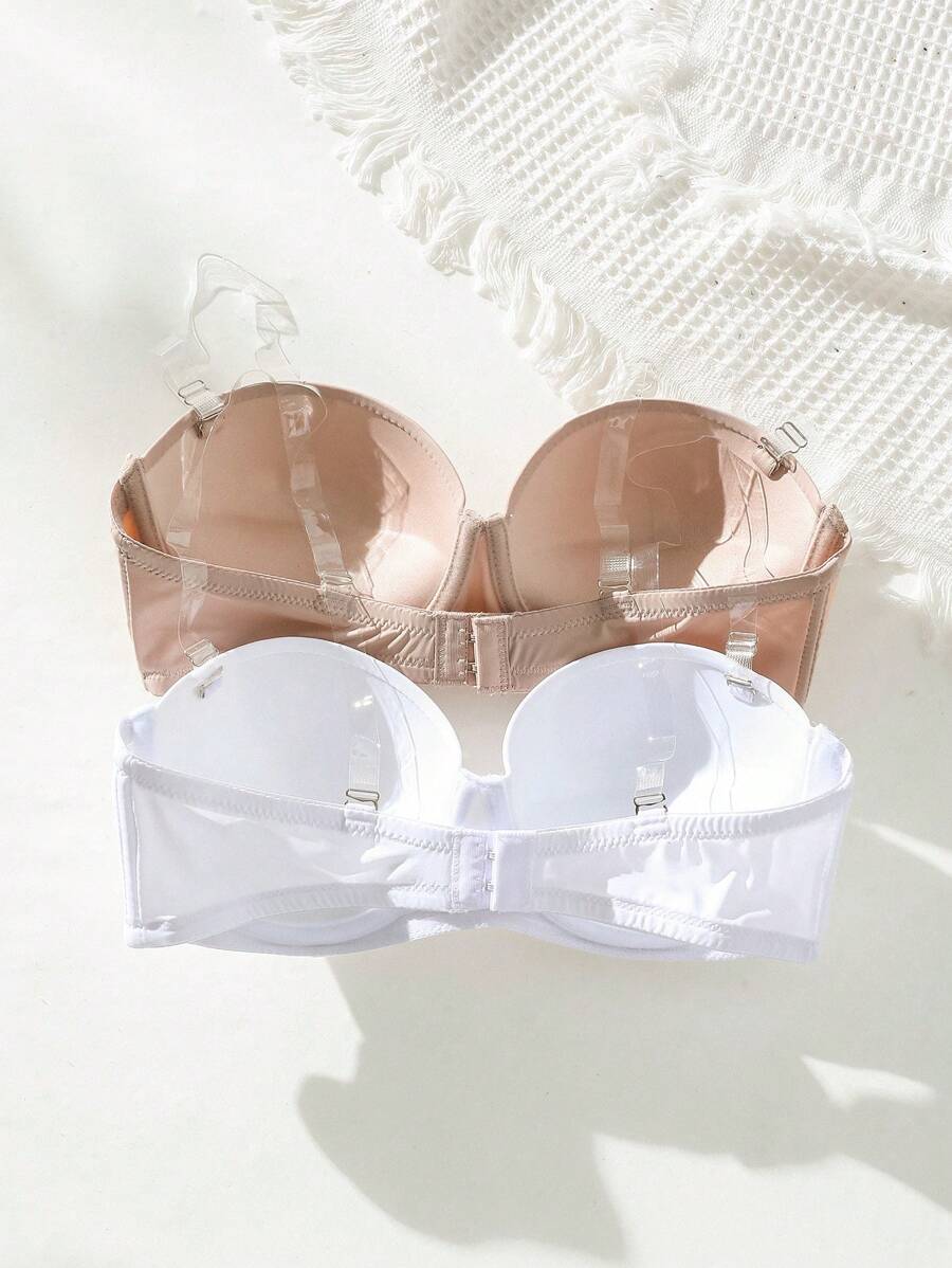 2 قطع حمالة صدر سادة بدعامة سلكية – تصميم يومي مريح وأنيق