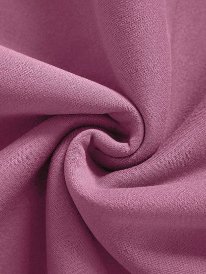 سويت شيرت مبطن حراري بطبعة حروف وأكمام طويلة من إناولي