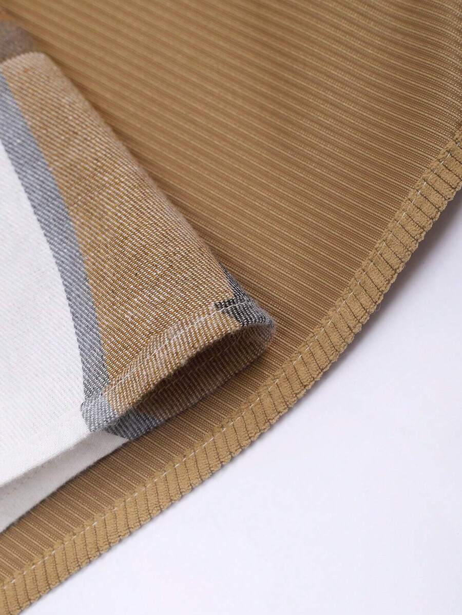 قميص مانفينيتي هوم رجالي كاجوال منقوش بأكمام طويلة