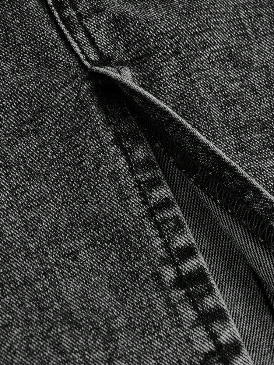 تنورة جينز(14 سنه )  SHEIN Girlism Teen Girl ذات الحافة المنقسمة