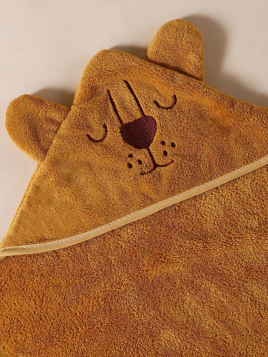 1 قطعة — روب حمّام  بغطاء رأس (هود)