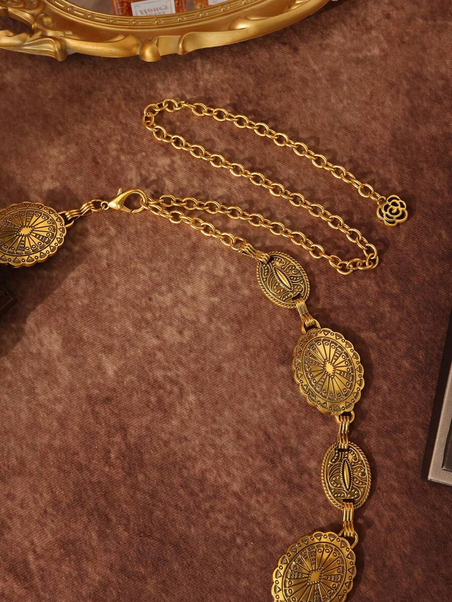 حزام خصر نسائي بوهو بنقوش أزهار وهندسية – ستايل عتيق أنيق