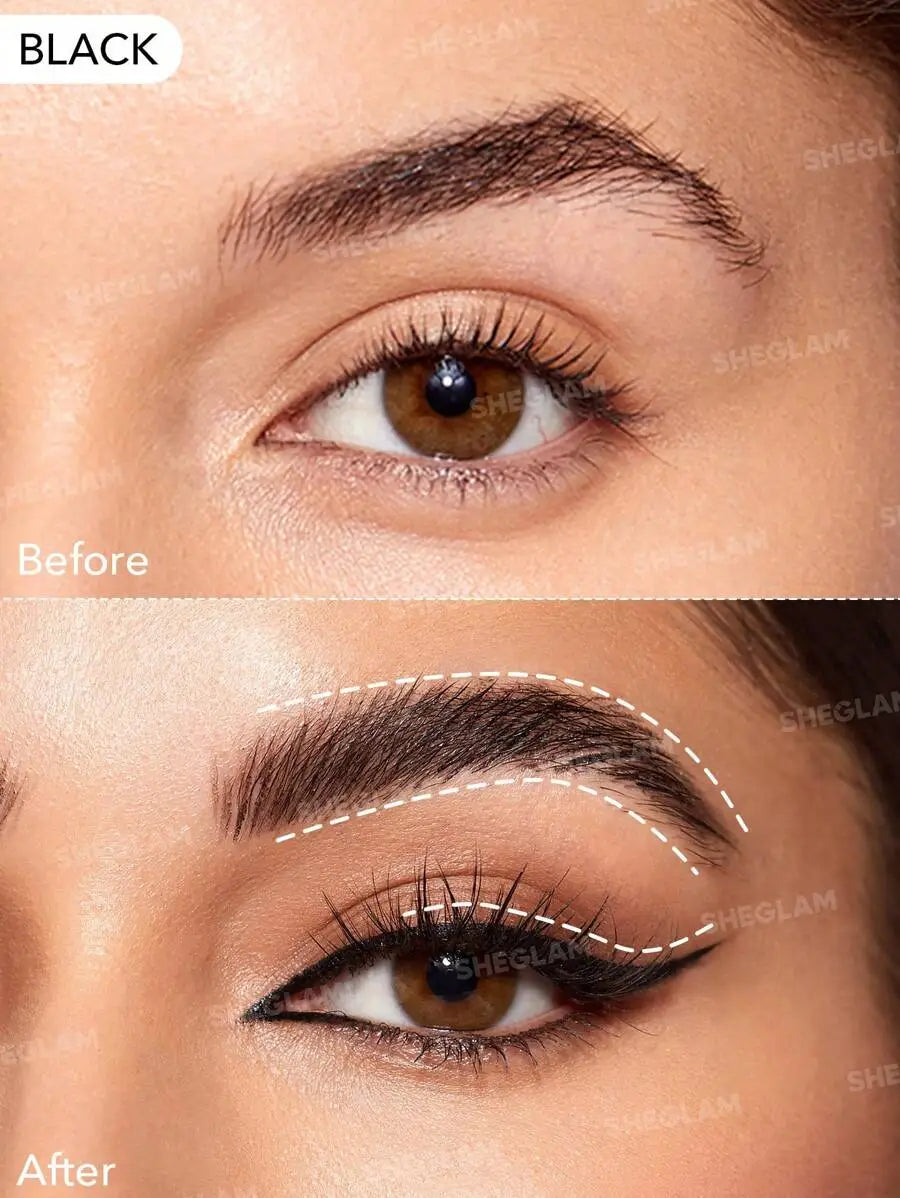 جل تحديد العيون SHEGLAM Intensify Smudge-Proof - أسود، مقاوم للماء، يدوم طويلاً