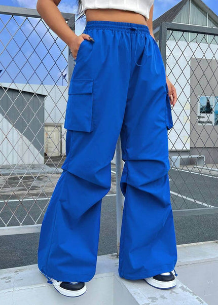 بنطلون كارغو أزرق من SHEIN EZwear للنساء بمقاسات كبيرة