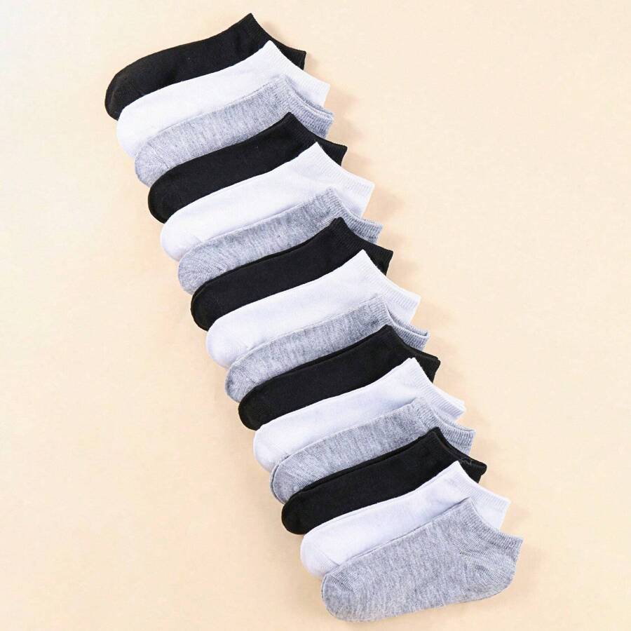 جوارب قصيرة للجنسين خفيفة ومريحة وقابلة للتهوية ومانعة للتعرق (15 زوج)
