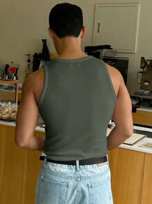 DAZY Men's Solid Color Slim Fit Tank Top