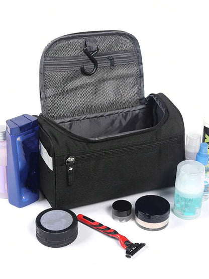 حقيبة تخزين مقاومة للماء للنساء أثناء السفر سعة كبيرة حقيبة مستحضرات التجميل مطبوعة بزهور وردية