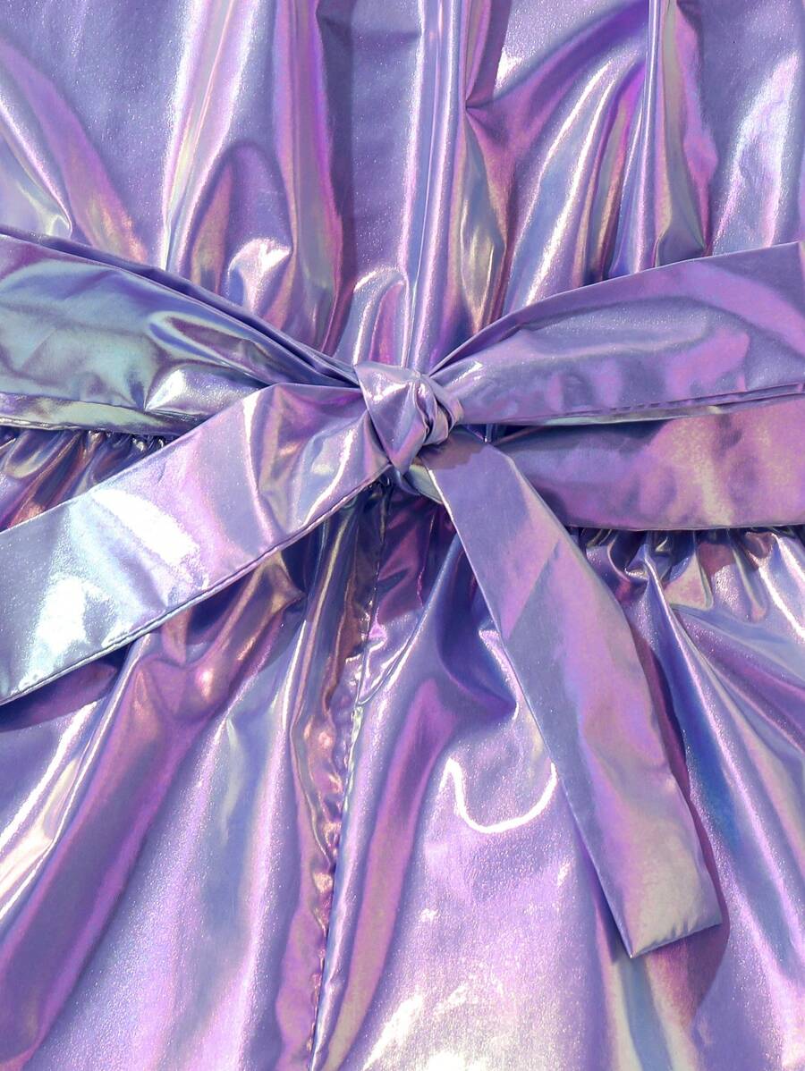 رومبر هالتر عاكس بالألوان للبنات – SHEIN Young Girl