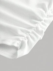 طقم (قطعتين): تيشيرت بأكمام قصيرة وبنطلون كارجو سادة من إيزي وير – شي إن