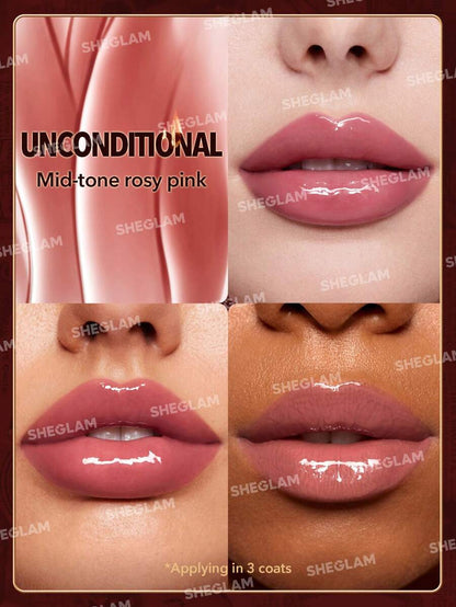 SHEGLAM Ember Rose Immortal Love Nourishing Lip Gloss-Unconditional