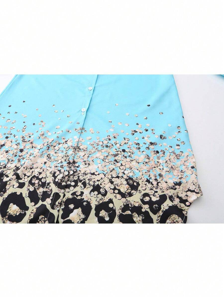 فستان-قميص-طويل-بطبعة-جلد-النمر-للنساء-بأكمام-طويلة