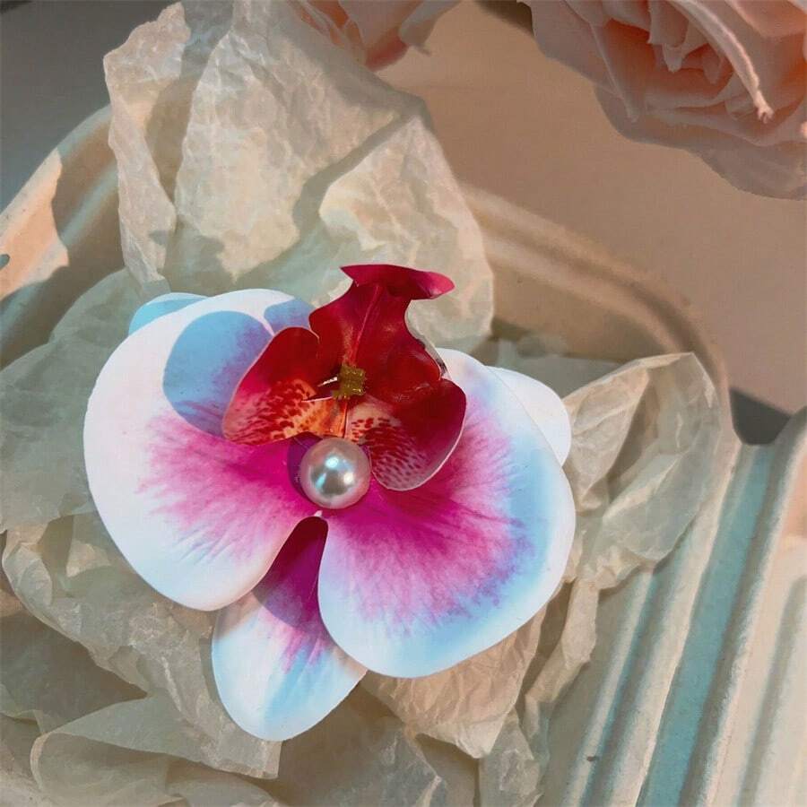 مشبك شعر زهرة الأوركيد الأنيق للنساء