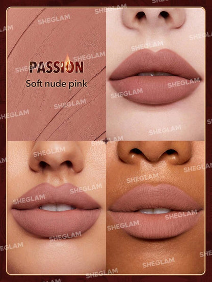 SHEGLAM Dynamatte Boom Long-Lasting Matte Lipstick-Passion