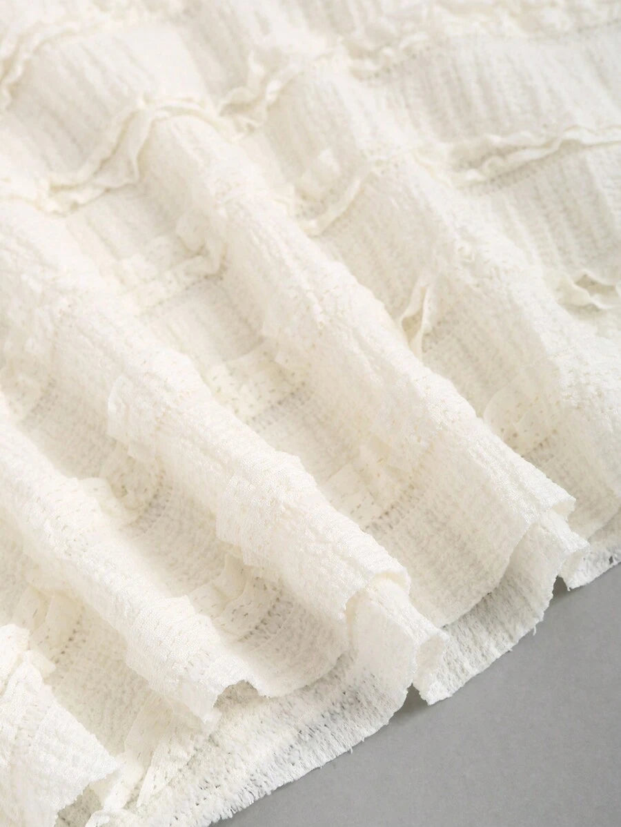 بلوزة صيفية مثيرة بدون أكمام من Sweetra بلون سادة ورباط حول الرقبة بدون ظهر