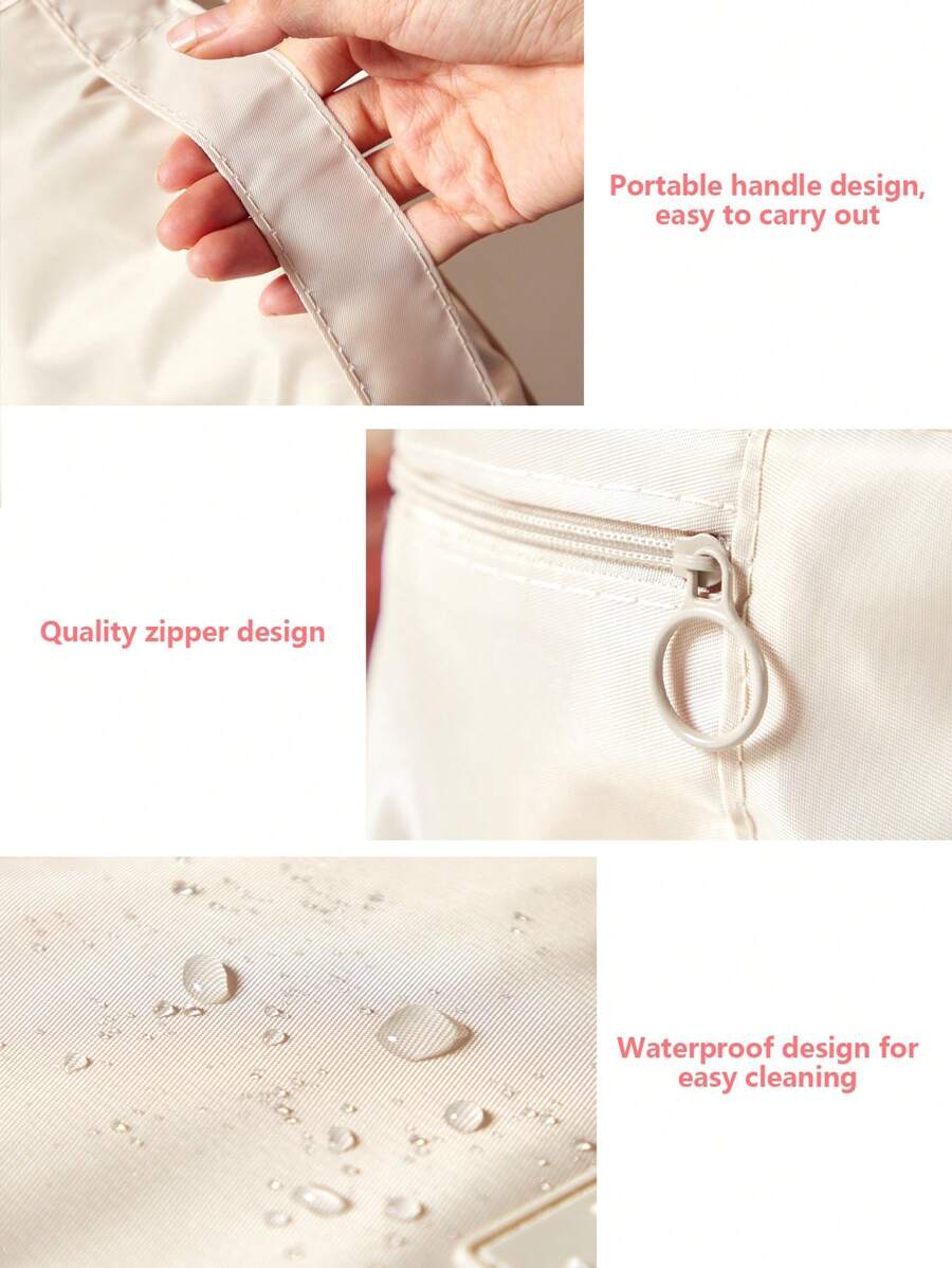 شنطة مكياج قابلة للتعليق من SHEIN – متعددة الاستخدامات، سعة كبيرة، مثالية للسفر