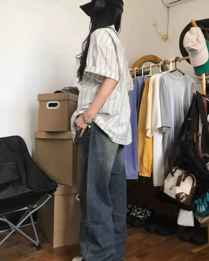 قميص صيفي كاجوال نسائي مخطط من تشيكيز