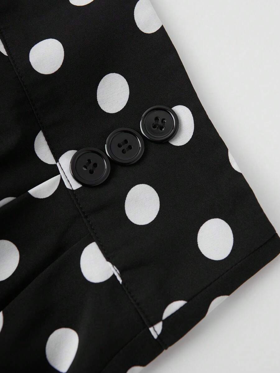 تنورة أنيقة من Franclia بنقشة نقاط البولكا