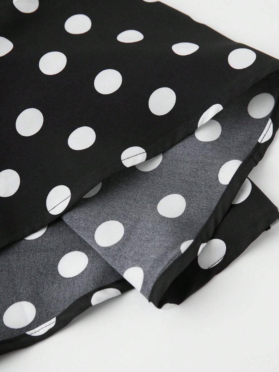 تنورة أنيقة من Franclia بنقشة نقاط البولكا