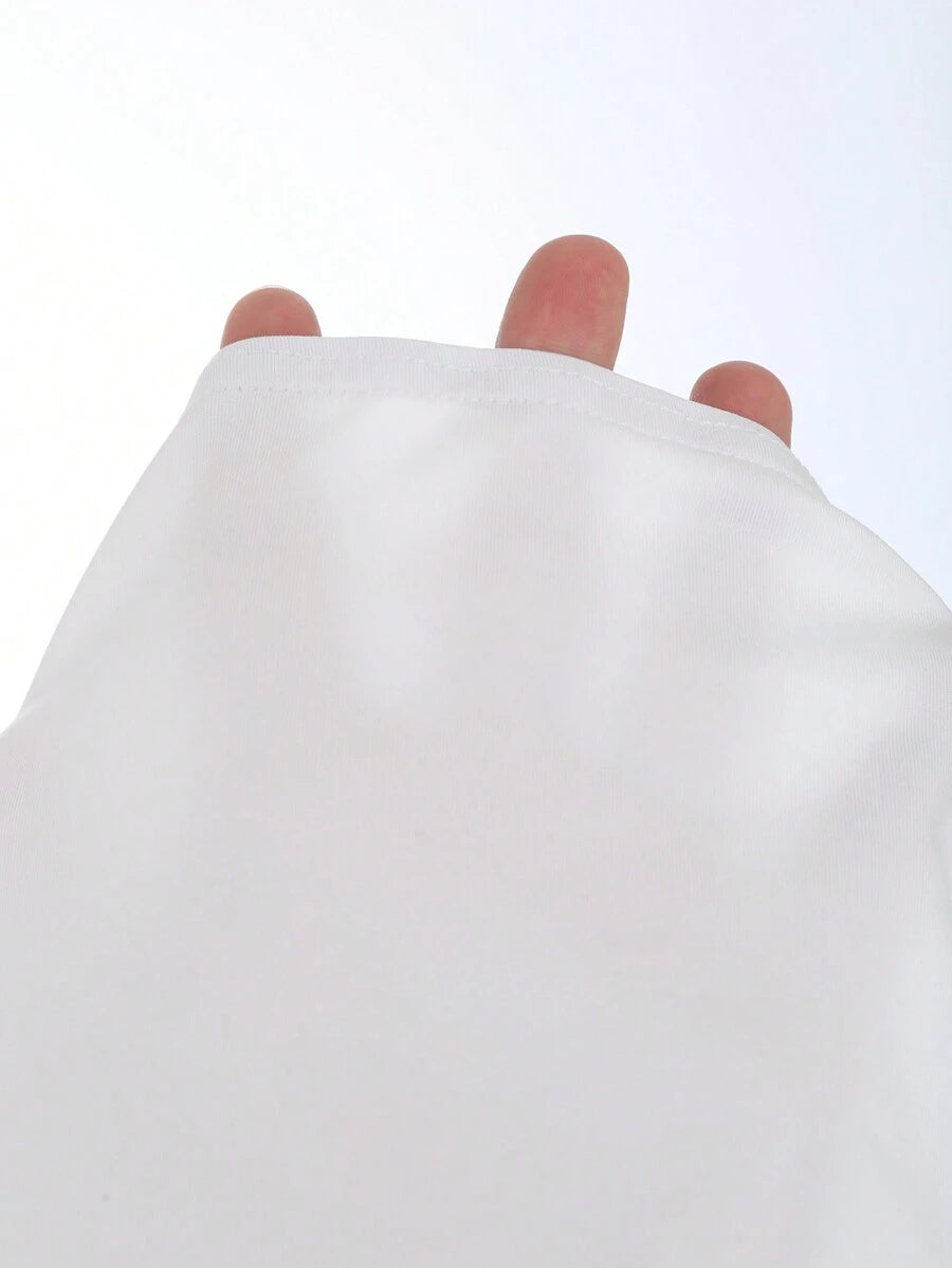 توب صيفي نسائي من Sweetra – بياقة مربعة وطيات أنيقة بتصميم كاجوال قصير