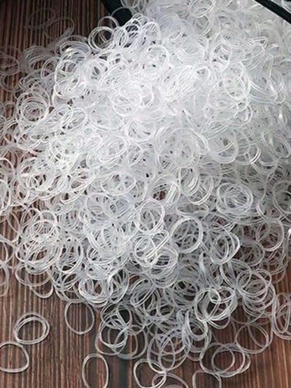 1000 قطعة/العبوة من أربطة الشعر المطاطية للاستخدام مرة واحدة