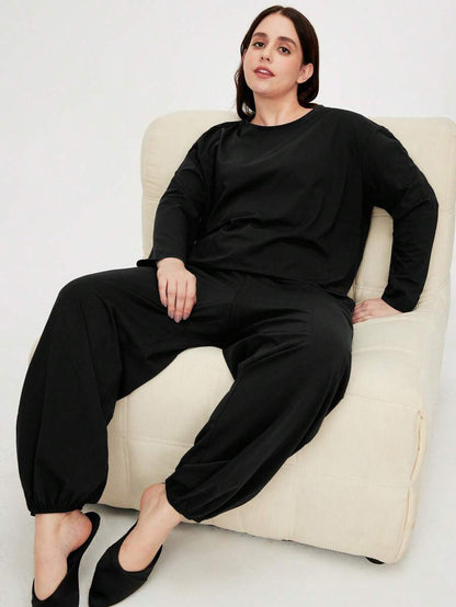 بيجامة نسائي من القطن والمودال بتصميم مريح من لوفليت