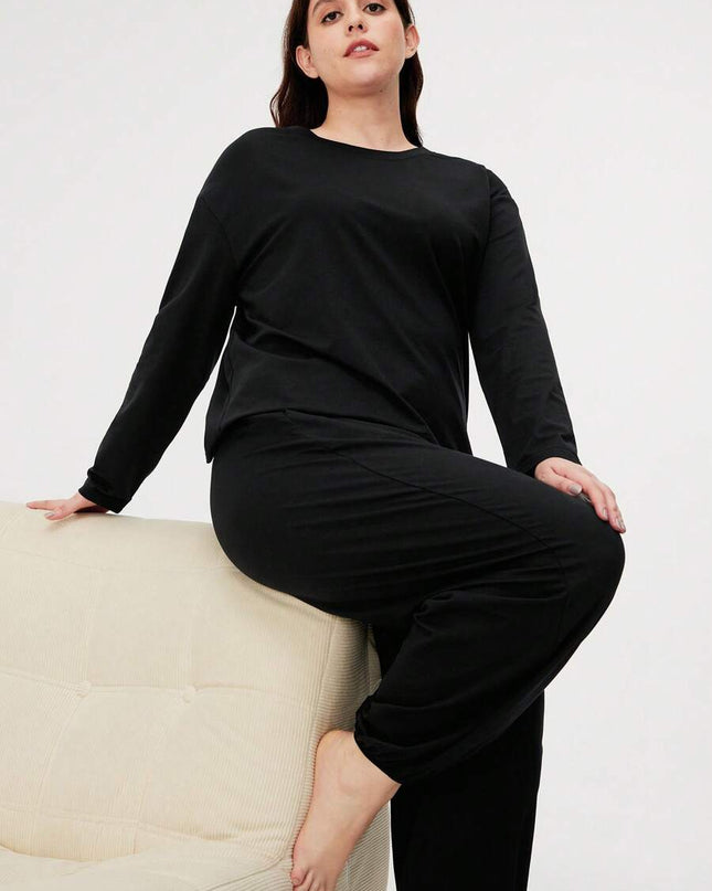 بيجامة نسائي من القطن والمودال بتصميم مريح من لوفليت