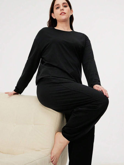 بيجامة نسائي من القطن والمودال بتصميم مريح من لوفليت