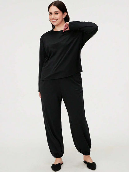 بيجامة نسائي من القطن والمودال بتصميم مريح من لوفليت