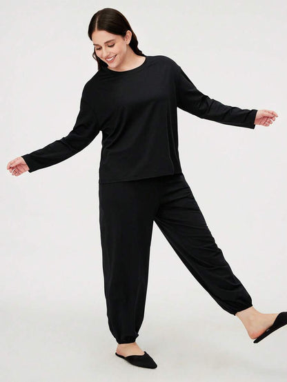 بيجامة نسائي من القطن والمودال بتصميم مريح من لوفليت