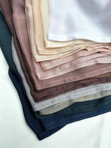 1pc Women's Solid Color Soft Breathable Elegant Long Hijab Scarf