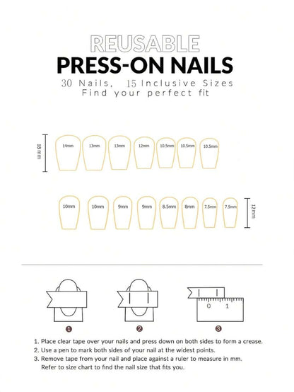 24pcs Medium Size Coffin Shaped False Nails With Peach Ombre Gradient Design, Includes 1pc Jelly Gel And 1pc Nail File