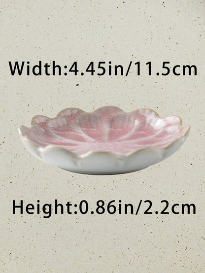 Ceramic Flower Petal Jewelry Holder, 4.45"