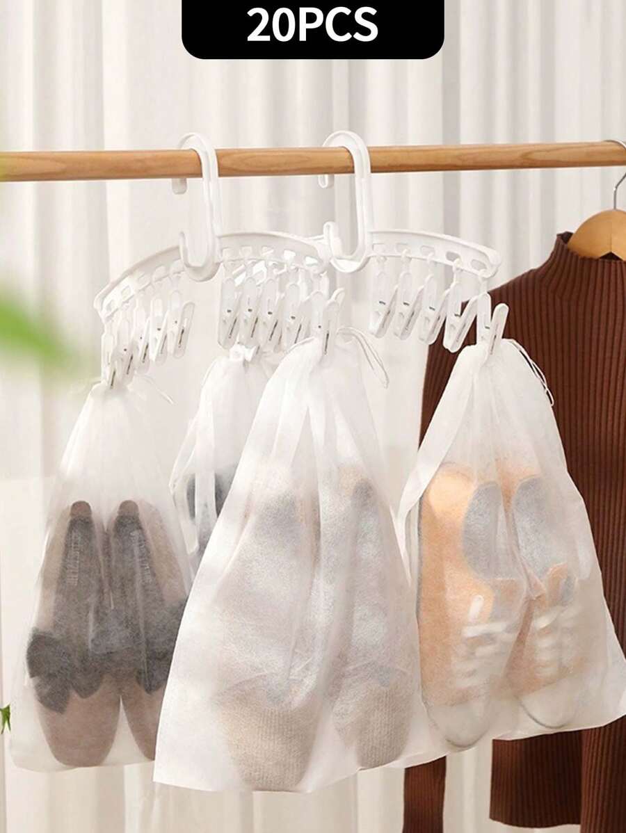 مجموعة اكياس  تخزين الأحذية مكونة من 10 قطع