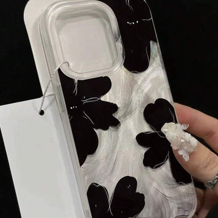 جراب هاتفiphone 12  أنيق من السيليكون الناعم بنقشة ريش مخططة