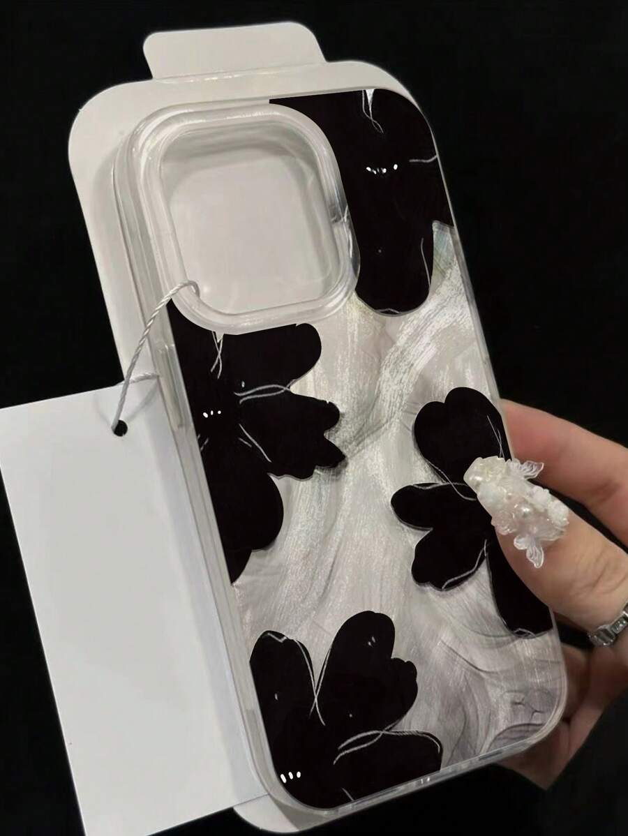 جراب هاتفiphone 12  أنيق من السيليكون الناعم بنقشة ريش مخططة