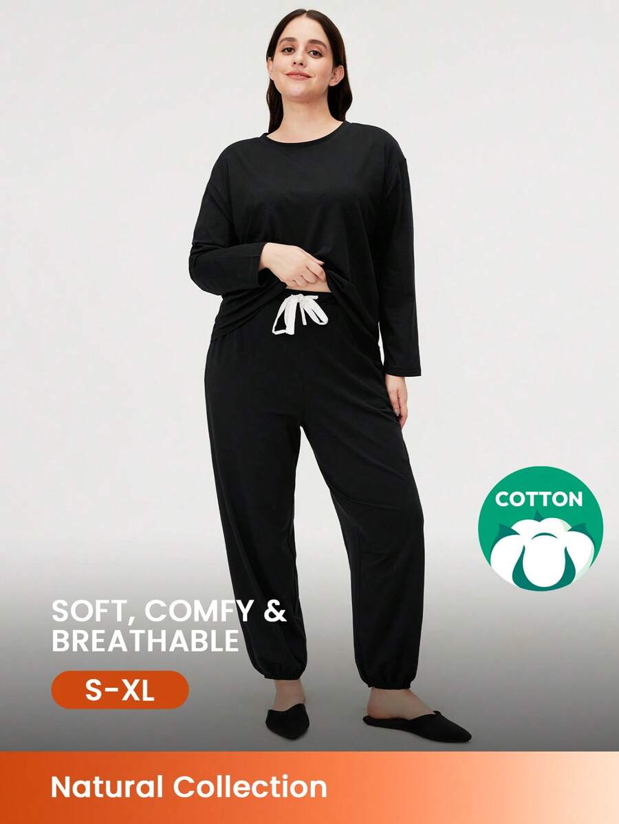 بيجامة نسائي من القطن والمودال بتصميم مريح من لوفليت