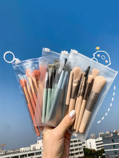 مجموعة فرش مكياج العيون الاحترافية المكونة من 8 قطع