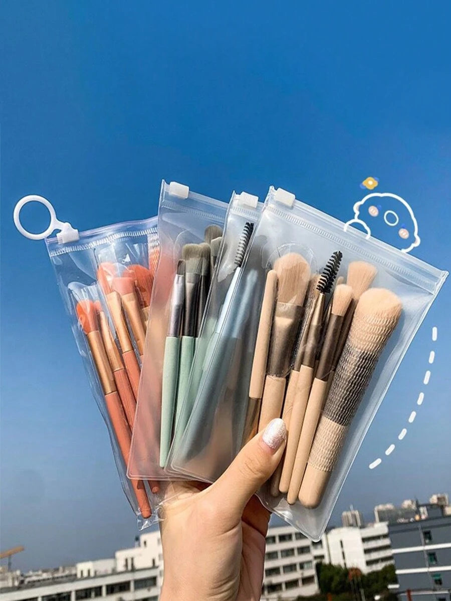 مجموعة فرش مكياج العيون الاحترافية المكونة من 8 قطع