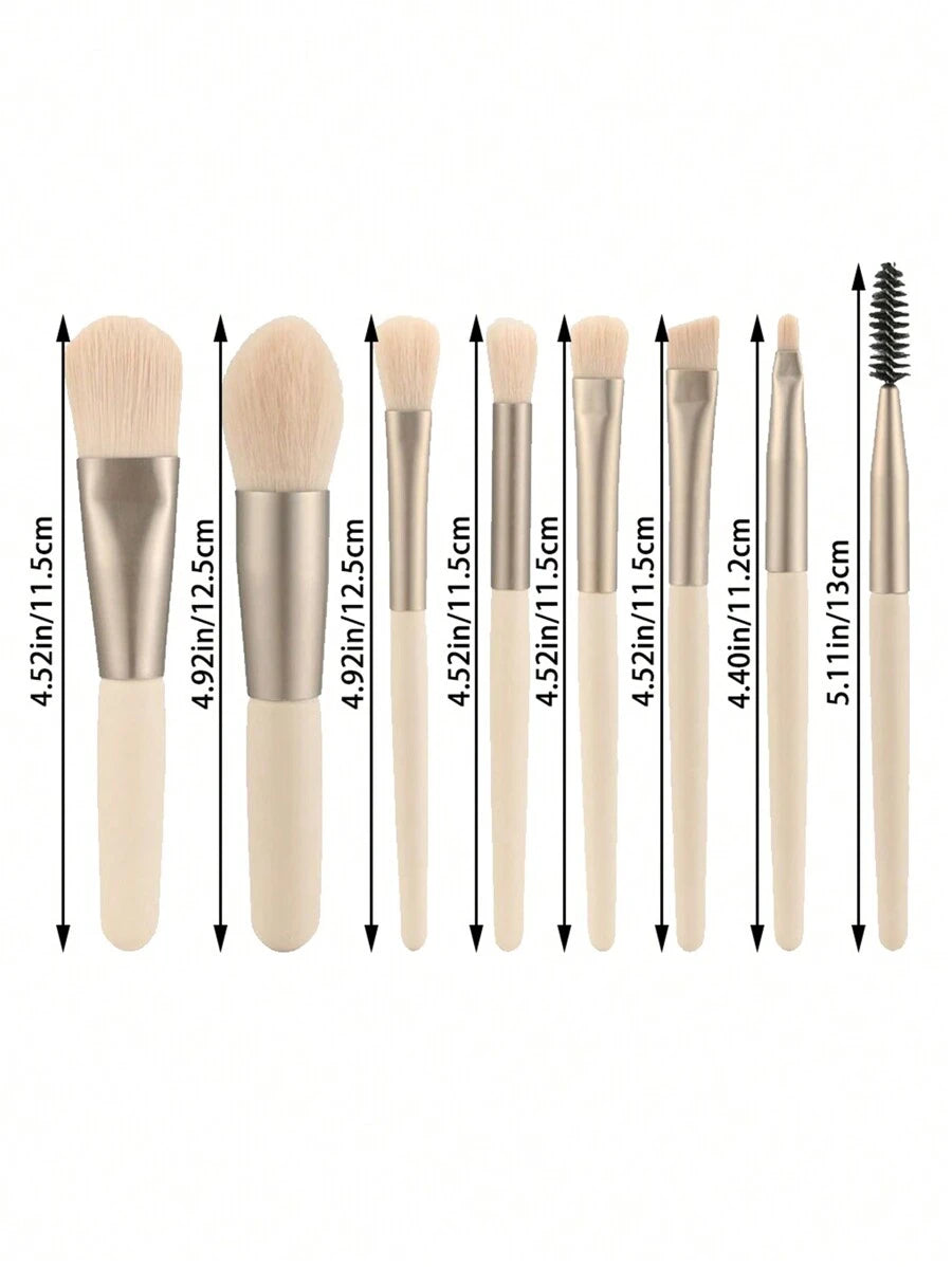 مجموعة فرش مكياج العيون الاحترافية المكونة من 8 قطع