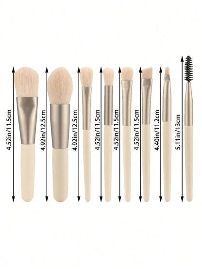 مجموعة فرش مكياج العيون الاحترافية المكونة من 8 قطع