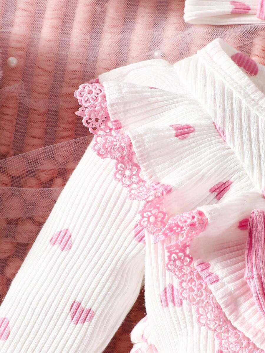 فستان سوفليس سوفليس بطبعة قلب وعقدة للبنات