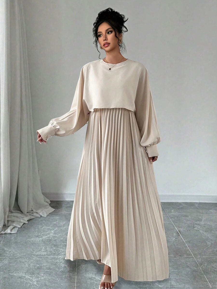 فستان قفطان 2 في 1 أنيق للحفلات من رافريزا للنساء، بخصر وحاشية، وقماش خريفي للنساء من Shein