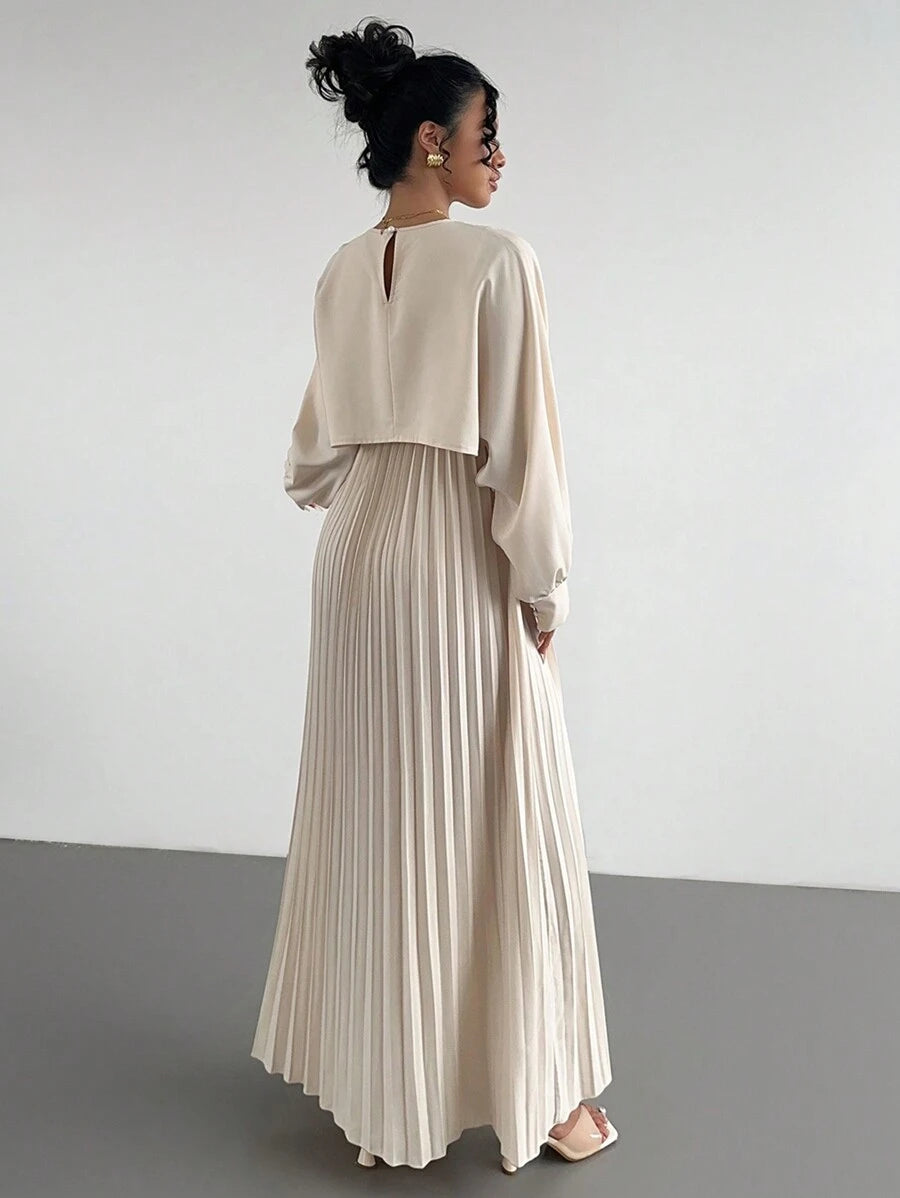 فستان قفطان 2 في 1 أنيق للحفلات من رافريزا للنساء، بخصر وحاشية، وقماش خريفي للنساء من Shein