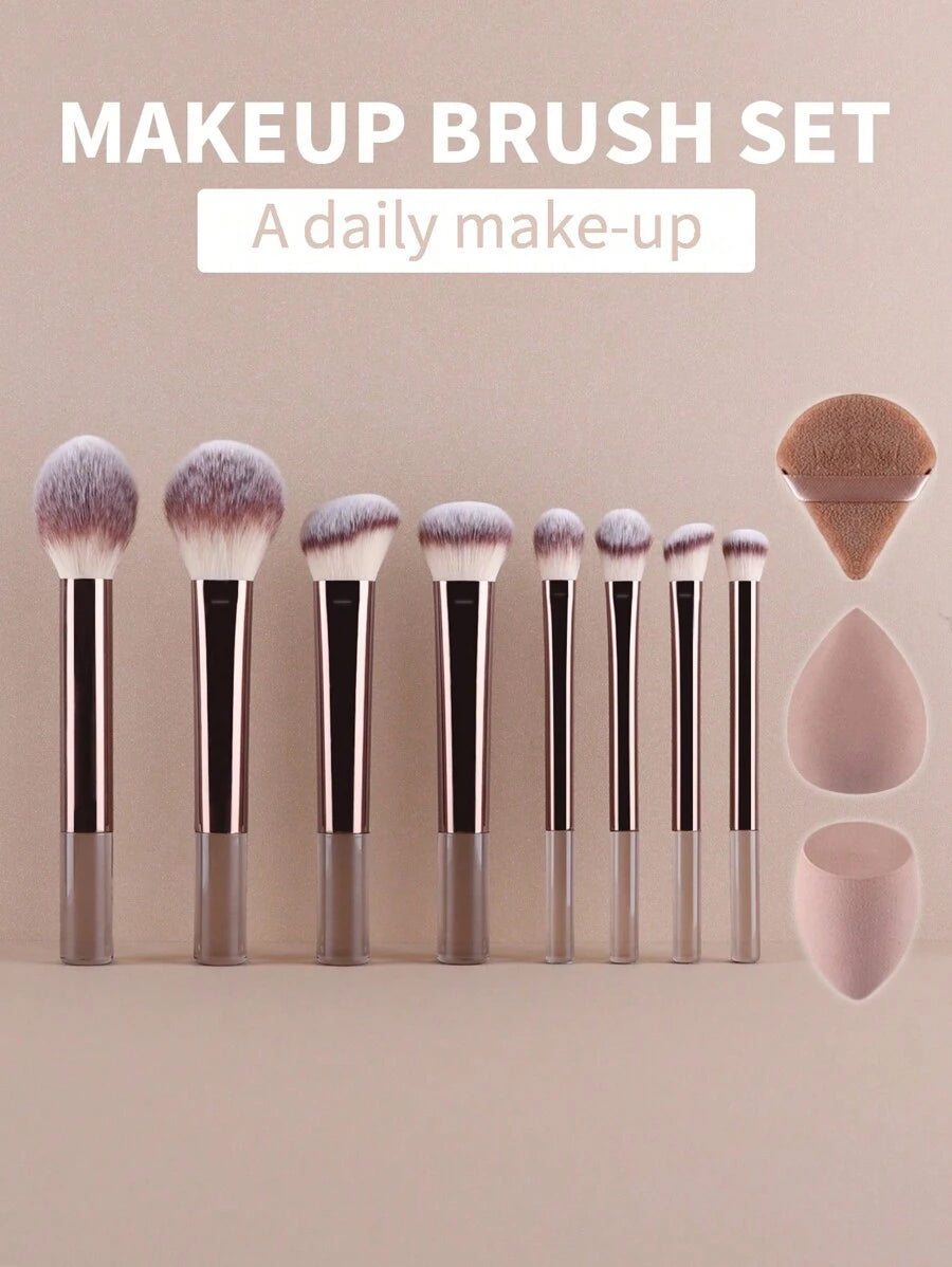 15 قطعة مجموعة فرش مكياج Shein