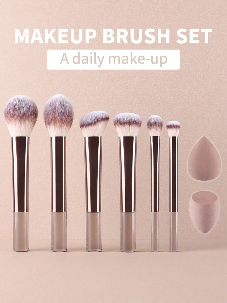 15 قطعة مجموعة فرش مكياج Shein